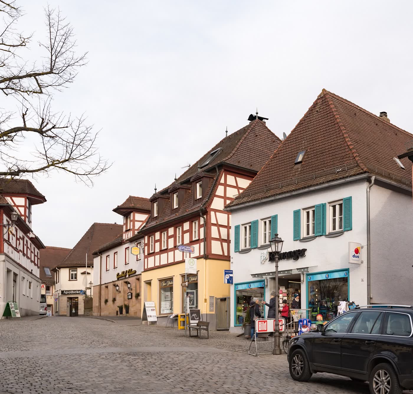 El centro de Herzogenaurach, el pueblo donde nacieron las dos marcas.