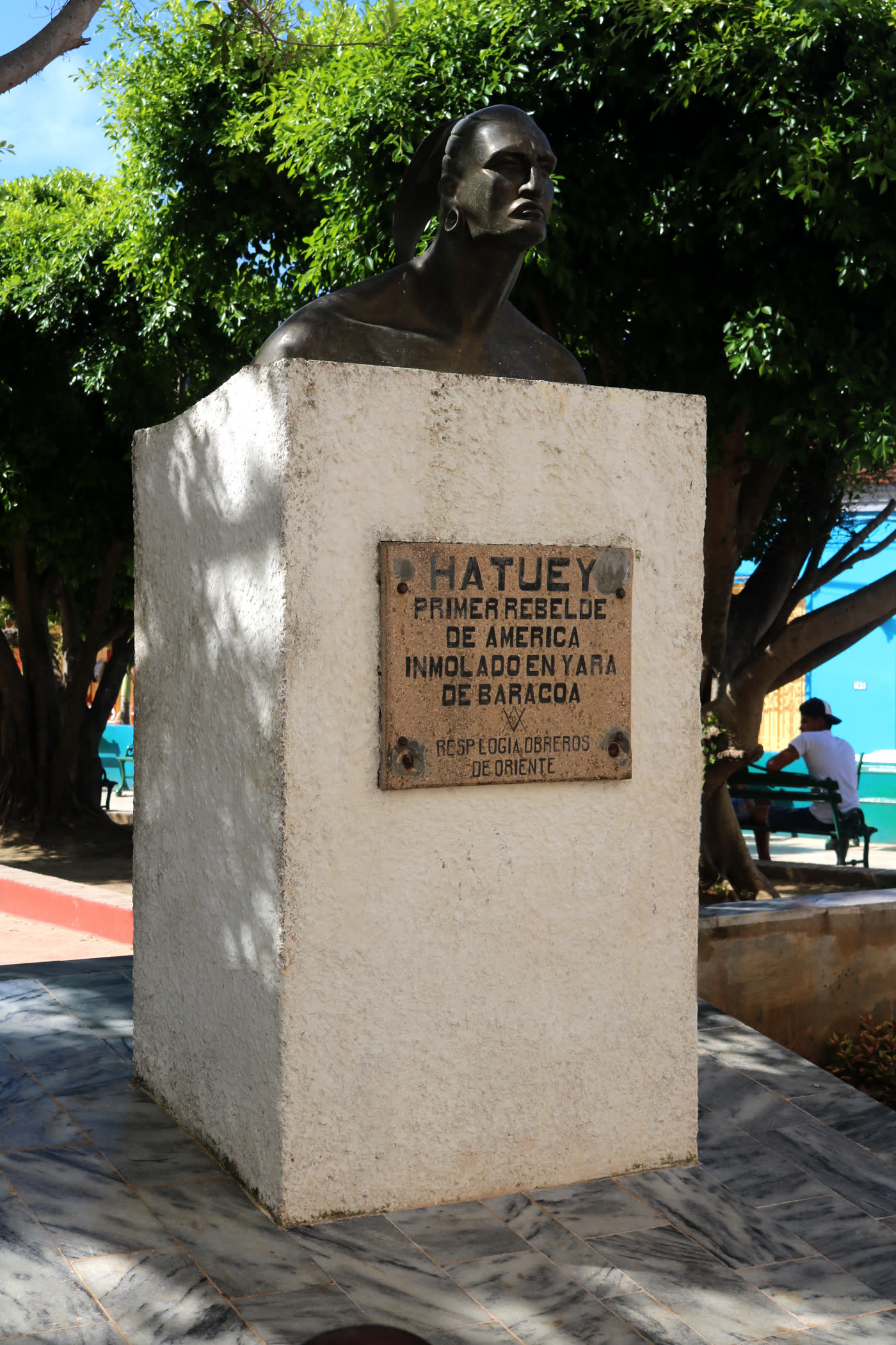 La estatua de Hatuey en Baracoa, en el oriente de Cuba.